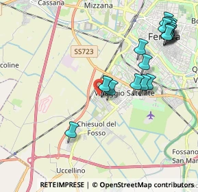 Mappa Via Bela Bartok, 44124 Ferrara FE, Italia (2.4285)