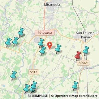 Mappa Via della Saliceta, 41036 Medolla MO, Italia (6.166)