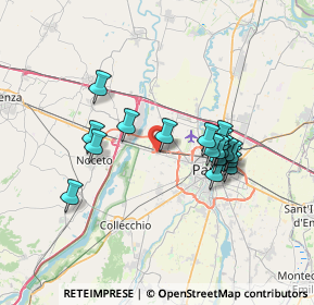 Mappa Strada Mulattiera di Mezzo, 43126 Parma PR, Italia (6.15778)