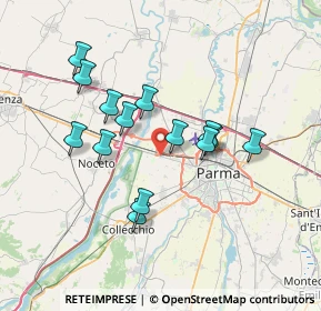 Mappa Strada Mulattiera di Mezzo, 43126 Parma PR, Italia (6.29571)