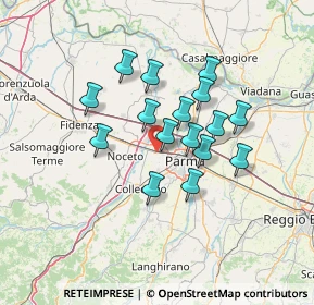 Mappa Strada Mulattiera di Mezzo, 43126 Parma PR, Italia (10.885)