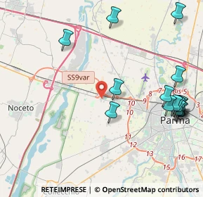 Mappa Strada Mulattiera di Mezzo, 43126 Parma PR, Italia (5.23938)