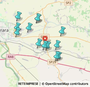 Mappa Via Ribaltina, 44124 Codrea FE, Italia (3.45231)