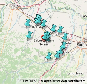 Mappa Via Gorizia, 43039 Salsomaggiore Terme PR, Italia (10.906)