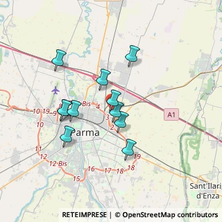 Mappa Via Benedetta, 43122 Parma PR, Italia (3.06727)