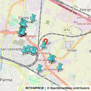 Mappa Via Cristoforo Colombo, 43122 Parma PR, Italia (1.149)