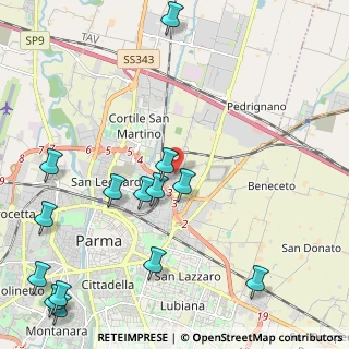 Mappa Via Cristoforo Colombo, 43122 Parma PR, Italia (2.91357)