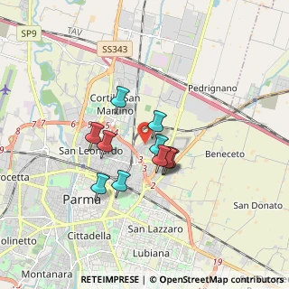 Mappa Via Cristoforo Colombo, 43122 Parma PR, Italia (1.22909)