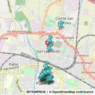 Mappa Via Puzzarini, 43122 Parma PR, Italia (1.371)