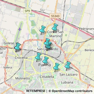 Mappa Via Puzzarini, 43122 Parma PR, Italia (1.64909)