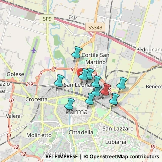 Mappa Via Puzzarini, 43122 Parma PR, Italia (1.31727)
