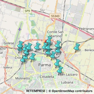 Mappa Via Alberto Puzzarini, 43122 Parma PR, Italia (1.75053)
