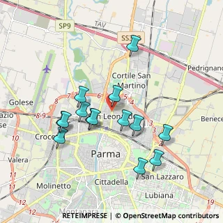 Mappa Via Puzzarini, 43122 Parma PR, Italia (1.74857)