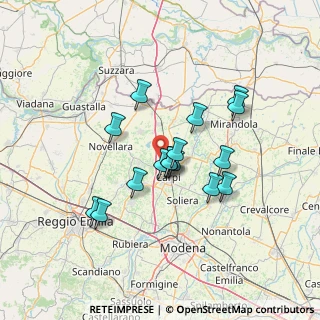 Mappa Via Budrione di Migliarina, 41012 Migliarina MO, Italia (11.525)