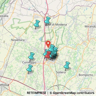 Mappa Via Chiesa Vecchia, 41012 Migliarina MO, Italia (5.81667)
