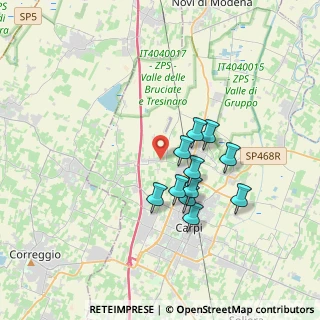 Mappa Via Budrione Migliarina Parte Est, 41012 Carpi MO, Italia (2.90364)
