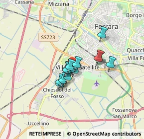 Mappa Via Adriano Loli Piccolomini, 44124 Ferrara FE, Italia (1.06231)