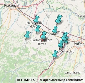 Mappa 43039 Salsomaggiore Terme PR, Italia (11.81)