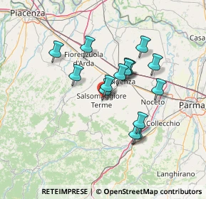 Mappa 43039 Salsomaggiore Terme PR, Italia (11.43533)