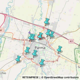 Mappa Via Ignazio Affanni, 43122 Parma PR, Italia (3.46545)