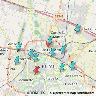 Mappa Via Ignazio Affanni, 43122 Parma PR, Italia (2.11364)