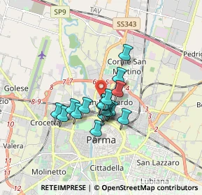 Mappa Via Ignazio Affanni, 43122 Parma PR, Italia (1.19529)