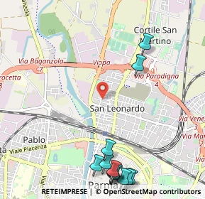 Mappa Via Ignazio Affanni, 43122 Parma PR, Italia (1.48833)