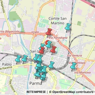Mappa Piazza Italo Salsi, 43122 Parma PR, Italia (1.0805)