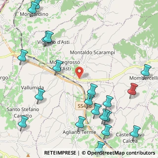 Mappa Via Valtiglione, 14048 Montegrosso D'asti AT, Italia (3.04)
