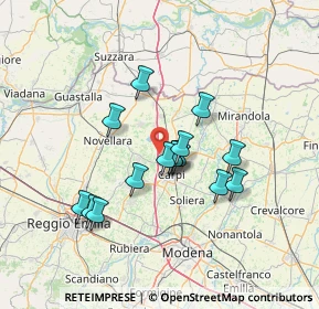 Mappa Via Saturno, 41012 Migliarina MO, Italia (11.466)