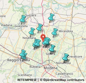 Mappa Via Saturno, 41012 Migliarina MO, Italia (12.00824)