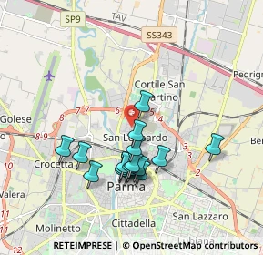 Mappa Viale Rosselli, 43122 Parma PR, Italia (1.64353)