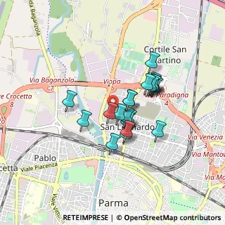 Mappa Via Milano, 43122 Parma PR, Italia (0.6355)