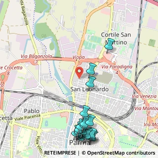 Mappa Via Milano, 43122 Parma PR, Italia (1.48)