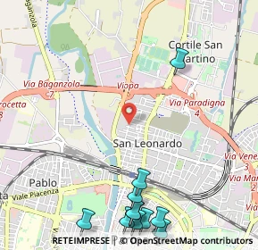 Mappa Via Milano, 43122 Parma PR, Italia (1.54909)