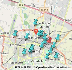 Mappa Via Francesco Saverio Bianchi, 43122 Parma PR, Italia (1.89353)