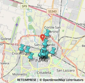 Mappa Via Francesco Saverio Bianchi, 43122 Parma PR, Italia (1.57938)