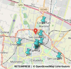 Mappa Via Francesco Saverio Bianchi, 43122 Parma PR, Italia (1.78455)