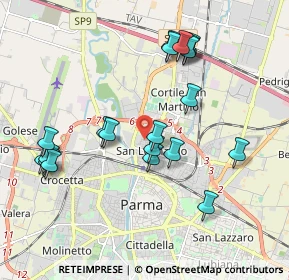 Mappa Via Francesco Saverio Bianchi, 43122 Parma PR, Italia (1.993)