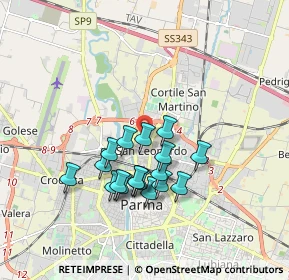 Mappa Via Francesco Saverio Bianchi, 43122 Parma PR, Italia (1.50722)