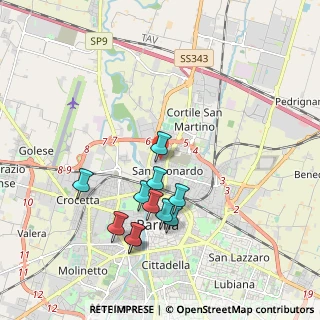 Mappa Via Francesco Saverio Bianchi, 43122 Parma PR, Italia (1.85545)