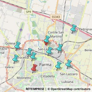 Mappa Via Francesco Saverio Bianchi, 43122 Parma PR, Italia (2.16545)