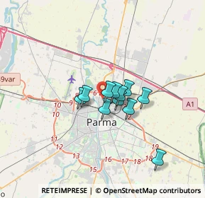 Mappa Via Francesco Saverio Bianchi, 43122 Parma PR, Italia (2.09909)