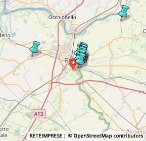 Mappa 44124 Ferrara FE, Italia (3.80667)