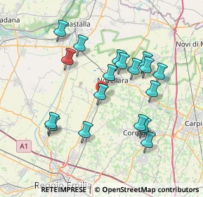 Mappa Strada Portone, 42017 Novellara RE, Italia (7.14333)