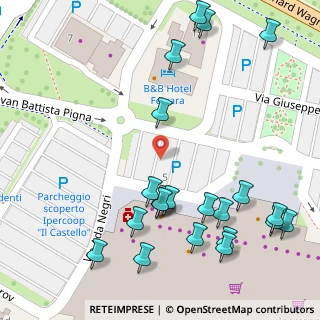 Mappa Via Giovan Battista Pigna, 44124 Ferrara FE, Italia (0.08609)