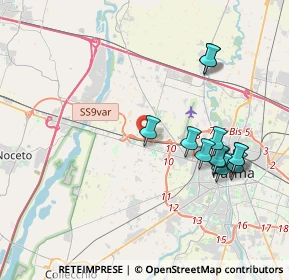 Mappa SS9var, 43126 Parma PR, Italia (4.00167)