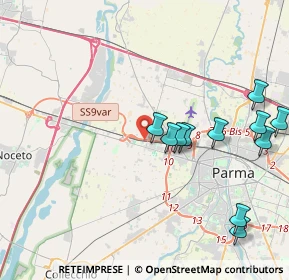 Mappa SS9var, 43126 Parma PR, Italia (4.49455)