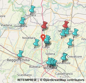 Mappa Via Don Pietro Allegretti, 41012 Migliarina MO, Italia (15.458)