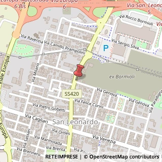 Mappa Via San Leonardo, 37/A, 43122 Sorbolo, Parma (Emilia Romagna)